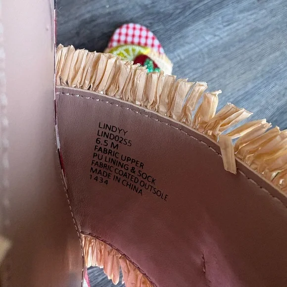 NWOB Betsey Johnson Lindyy Fruit Slide Sandals - Picture 4 of 4